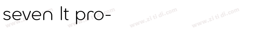 seven lt pro字体转换